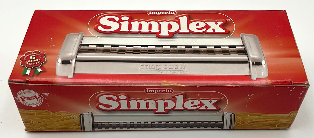 Imperia Simplex Pasta Maker Attachment Angel Hair Spaghetti Steel New in Box